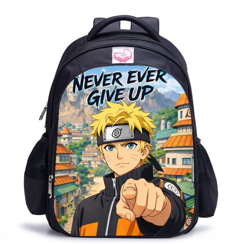 Zaino Scolastico Naruto Stampa Fiabesca, Zaino con Protezione per la Schiena per Ragazzi, Zaino Scolastico Animazione per Studenti della Scuola Elementare