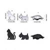 3D Wild Pig Boar Warthog Metal Emblems Badge Car Decal Sticker Suitable for Side and Rear Trunk Decoration