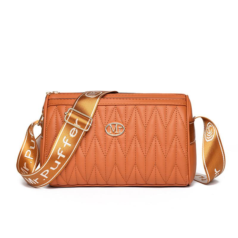 Trend women's bags 2025 new PU pleated messenger bags women's small bags women's shoulder bags tote bags