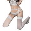 Spring and Autumn Black Velvet Women's Sexy Pantyhose Ins Trend Thigh-Length Unique Pantyhose Garter Stockings