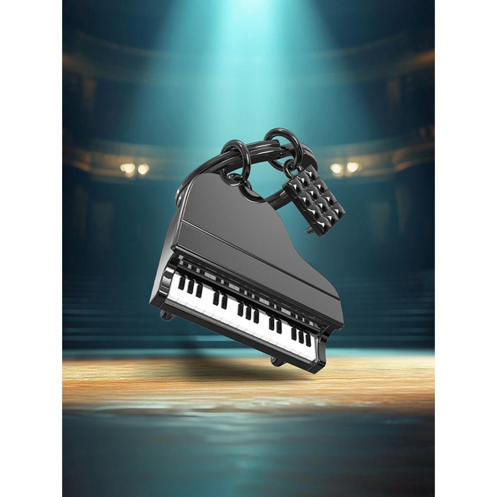 Metalmorphose Belgischer Metall-Schlüsselanhänger Klavier