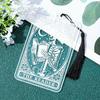 New Gothic Style Acrylic Bookmarks, Clear Skull Man Pattern Bookmarks, Stationery Book Accessories Reading Markers