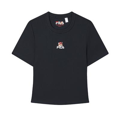 Fila T-shirt Casual Corta Versatile Comoda alla Moda Originale da Donna T-shirt Blu Leggendario F11W529120F-NV