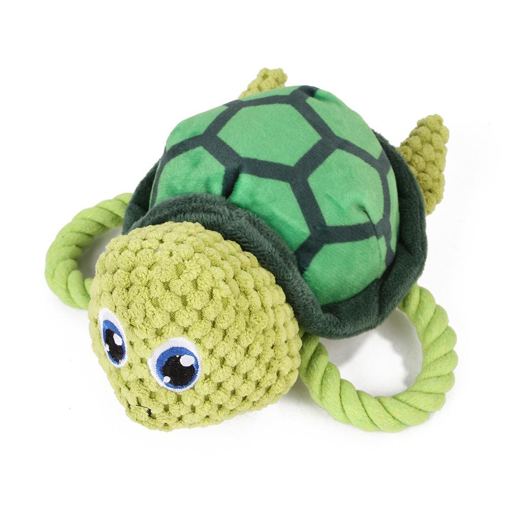 

Pet Plush Chew Toy Durable Teething Toy for Dogs Cats Bite Resistant Interactive Squeaky Toy Clean Teeth Relax Anxiety Pet зелёный