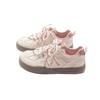 Women's Pink Retro Canvas Training Shoes - Spring/Autumn Trendy Style with Thick Sole and Comfortable Design, 2025 Collection