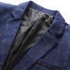 High End Brand Boutique Fashion Plaid Men's Casual Business Suit Blazers Groom Wedding Dress Men's Classic Checked Suits Jacket