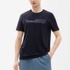 FILA Logo Letter Sports Casual Simple Round Neck Knitted Short Sleeve T-Shirt Men Tops Legendary-Blue F11M237102FNV