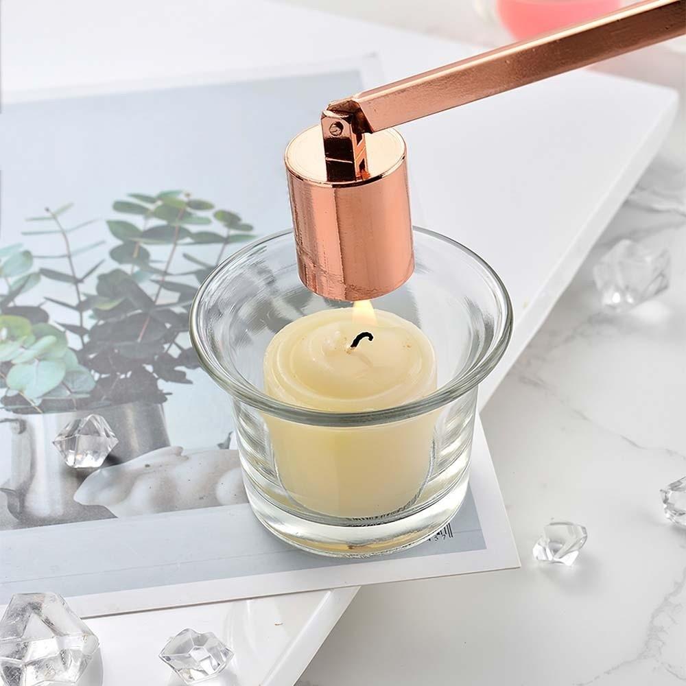 Long Handle Bell Shape Candle Damper Extinguish Putting Accessories Candle Accessories  Home