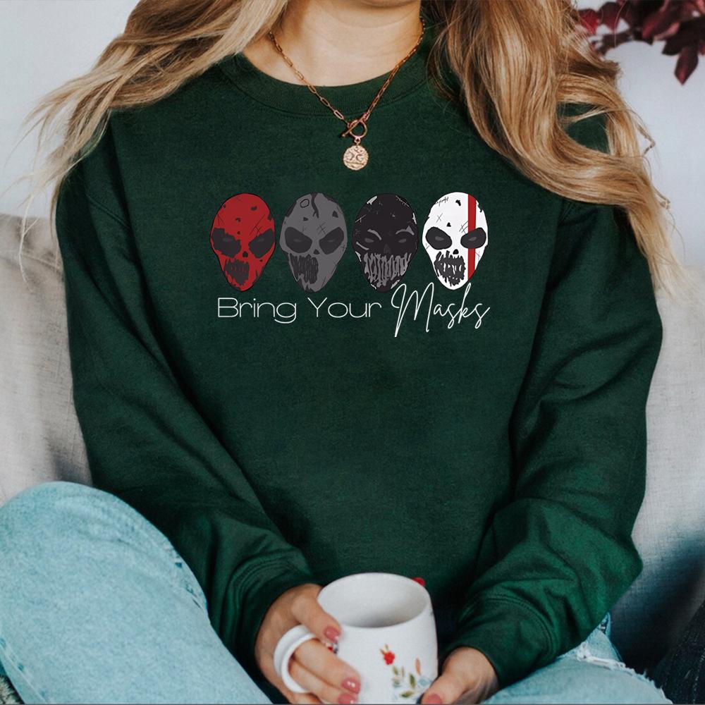 Bluza Bring Your Masks Bluza z serii Devils Night Bluza Penelope Douglas Bluza z czterema jeźdźcami Bluza Bookish