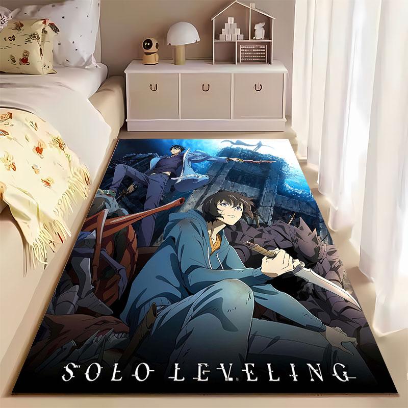 Solo Leveling Anime Carpet suitable as a non-slip mat for the living room or bedroom sofa