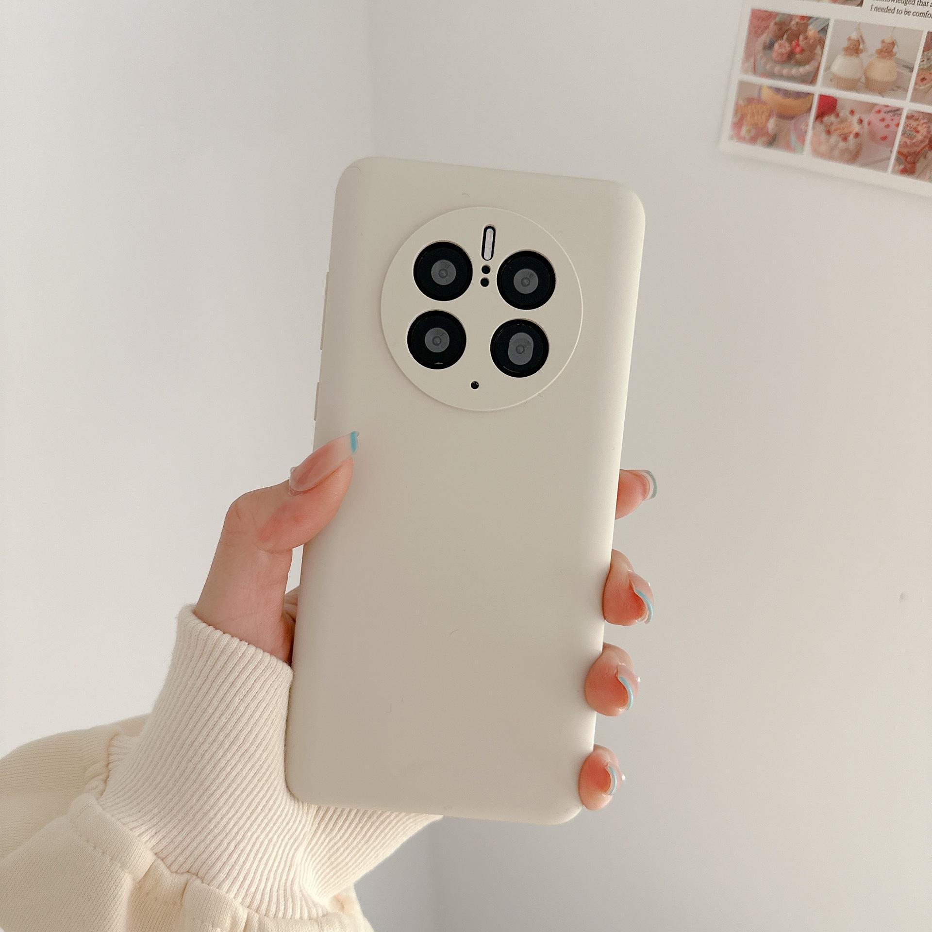 

Для чехла телефона Huawei Mate50pro, Жидкий силикон Все включено, Утолщенный и Противоударный чехол для телефона Mate50 For huawei Mate50Pro +