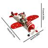 Retro Iron Christmas Pendant Antique Style Santa Claus Airplane Christmas Tree Hanging Decoration Ornaments Party Decor