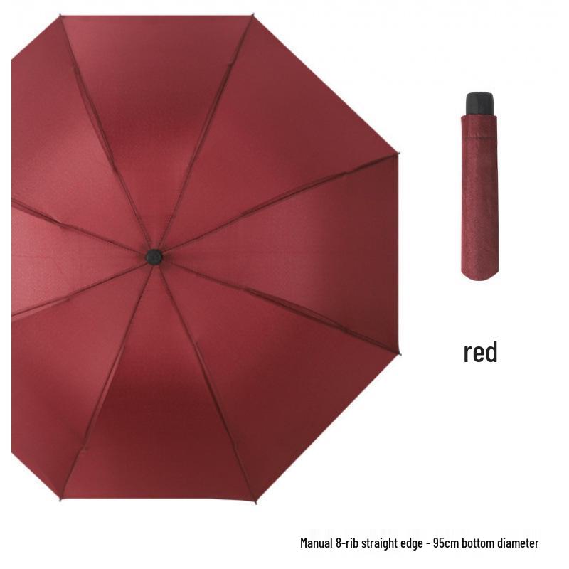 Dual-Use Anti-UV Large Folding Umbrella for Rain and Shine