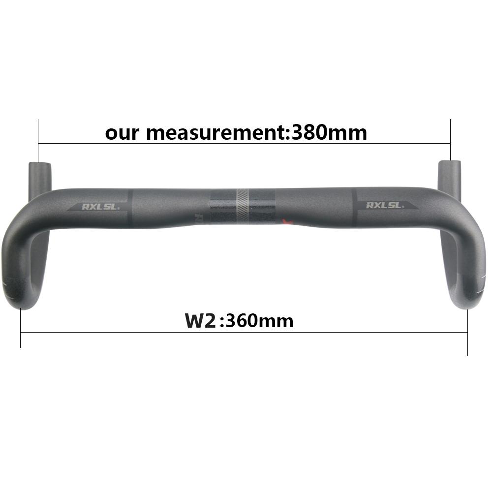 RXL SL 31,8 mm Carbon Rennrad Lenker 380/400/420/440 mm UD Matt Externe Zugführung Rennrad Lenker