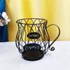 M-Modern-Universal Coffee Capsule Storage Basket Coffee Cup Basket Coffee Pod Organizer Holder Black For Home Cafe Hotel
