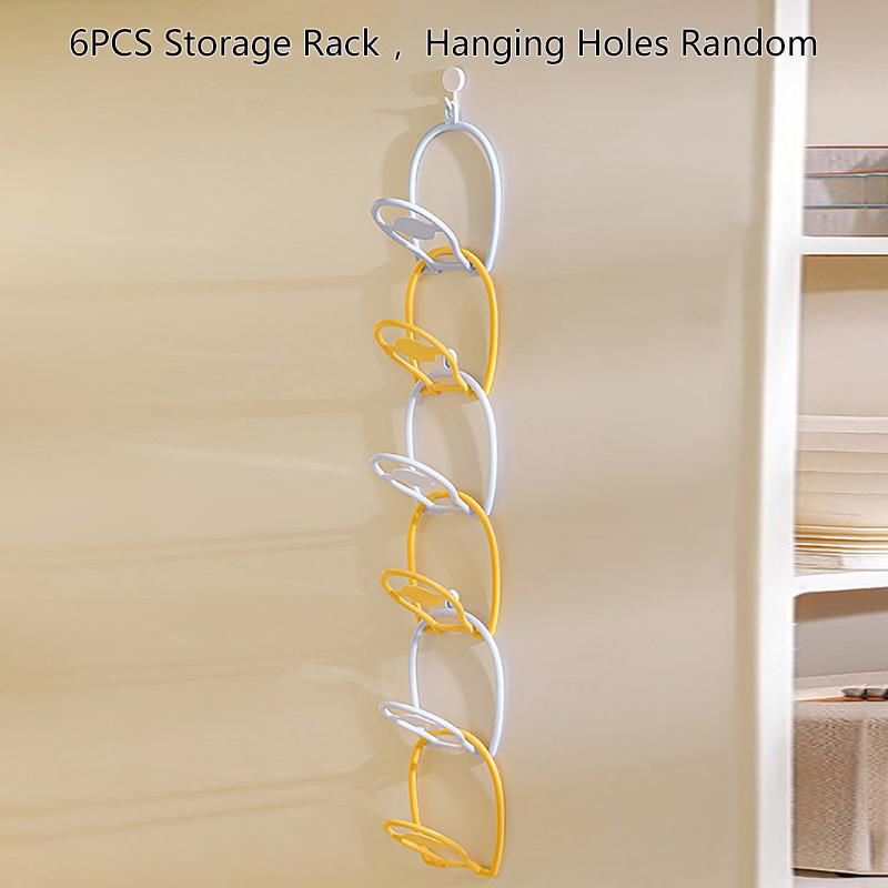 Стеллаж из нержавеющей стали с 6 крючками, для хранения шляп, шарфов, сумок, бейсболок, дверных полок, органайзер для спальни. A