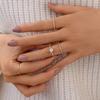 Monkton 14K Gold 925 Silver Wedding Rings for Women Classic Round Zircon Ring For Bridal Party Propose Gifts