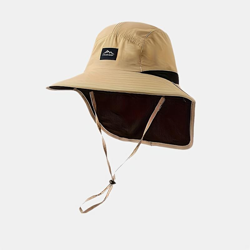 Unisexowe kapelusze typu bucket chroniące przed słońcem do użytku na zewnątrz, wytrzymały materiał poliestrowy, styl uliczny na ryby, podróże, kemping, wędrówki - pranie ręczne, poliester