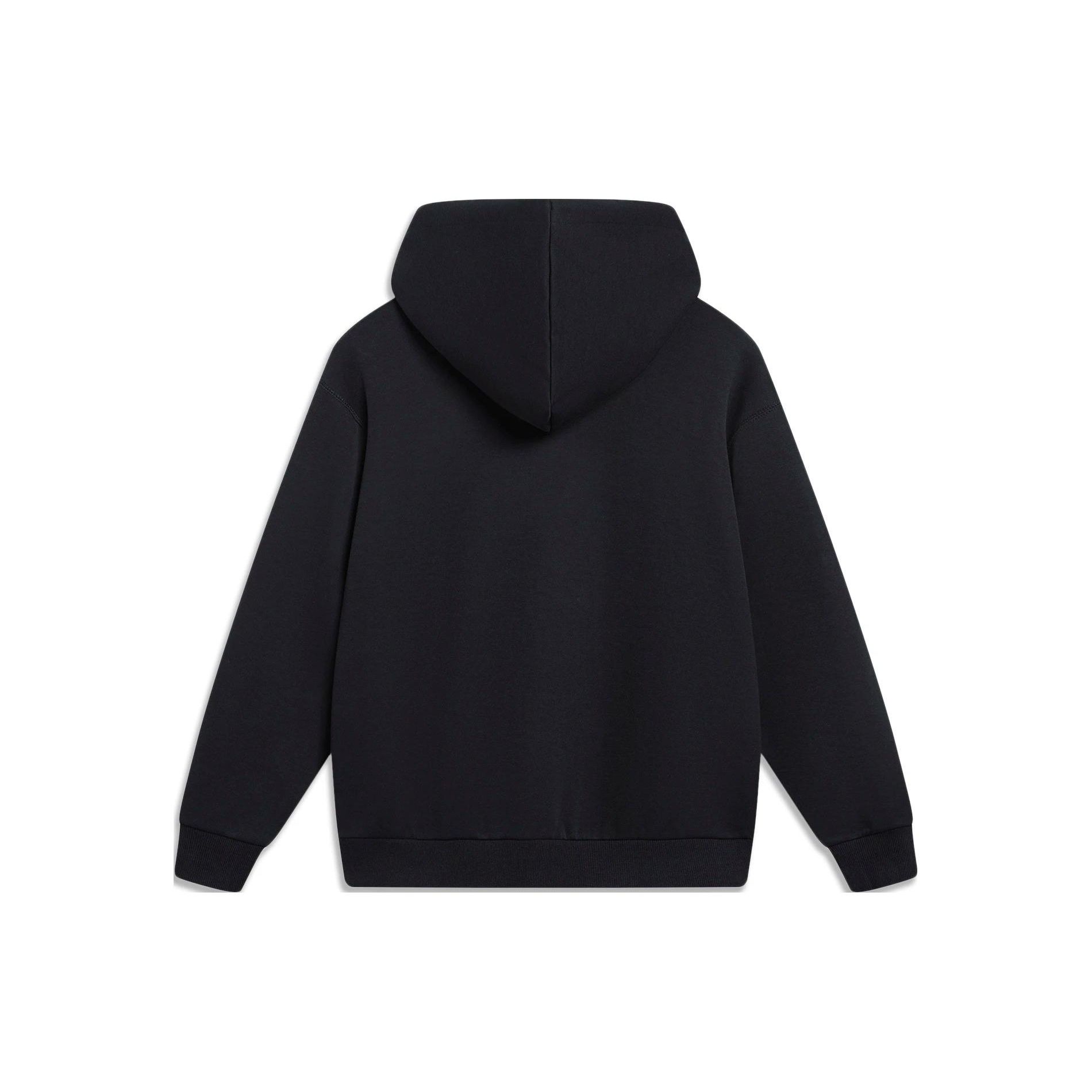 Мужская толстовка с надписью «Li Ning Chinese Culture Series Letter» черного цвета — фото 2