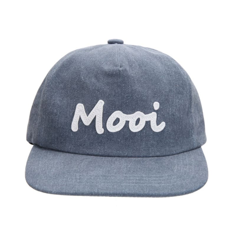 MooiHead Mooi Applique Pig Bio Ball Cap_Blue