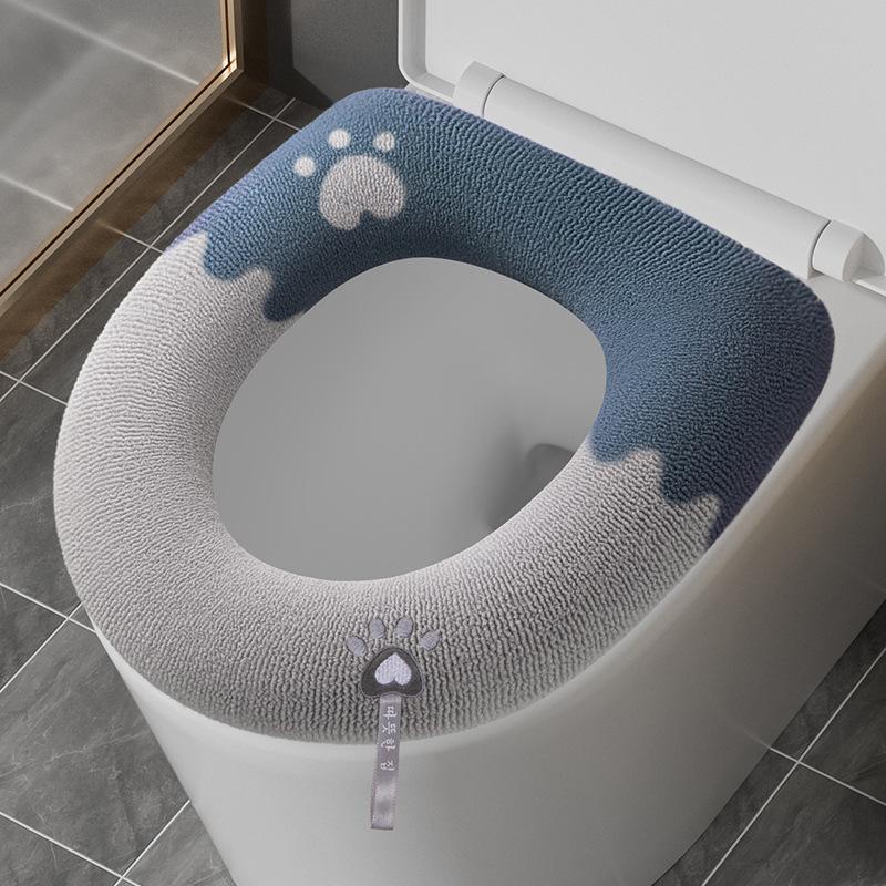 

2025 home Универсальные коврики для унитаза Four Seasons soft U чехол для сиденья унитаза для теплой зимы чехол для сиденья для горшка грелка подушка для унитаза накидка серый