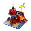 MOC Futurama Planet Express Model Building Blocks Animated DIY Creative Express Station Delivery Spaceship Brick Toys Adult Gift