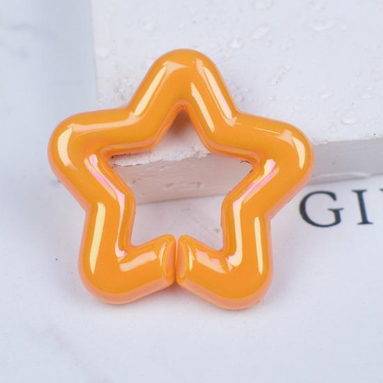 50Pcs Star Link Connectors AB Color Star Shape Linking Rings Quick Linking Rings for Bag Necklace