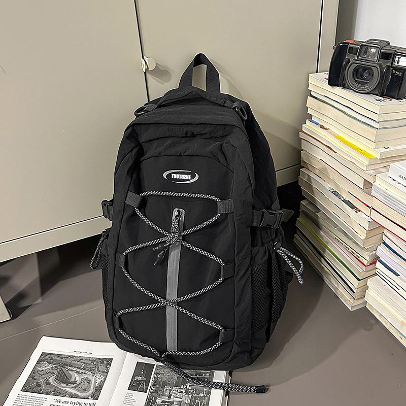 Casual backpack for women 2025 summer new large-capacity hiking bag, short-distance travel backpack for men