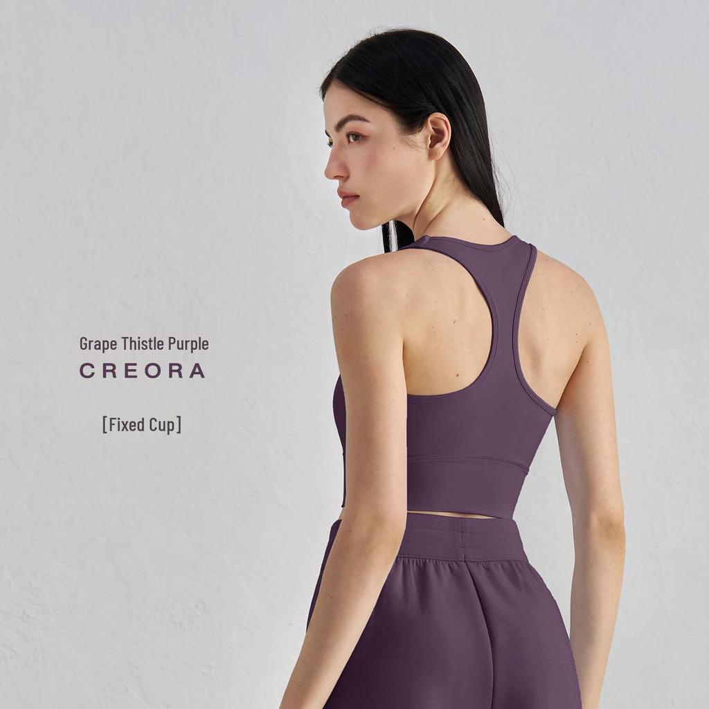 NU Racerback Sport-BH med Bröstinlägg - Yoga Fitness Topp