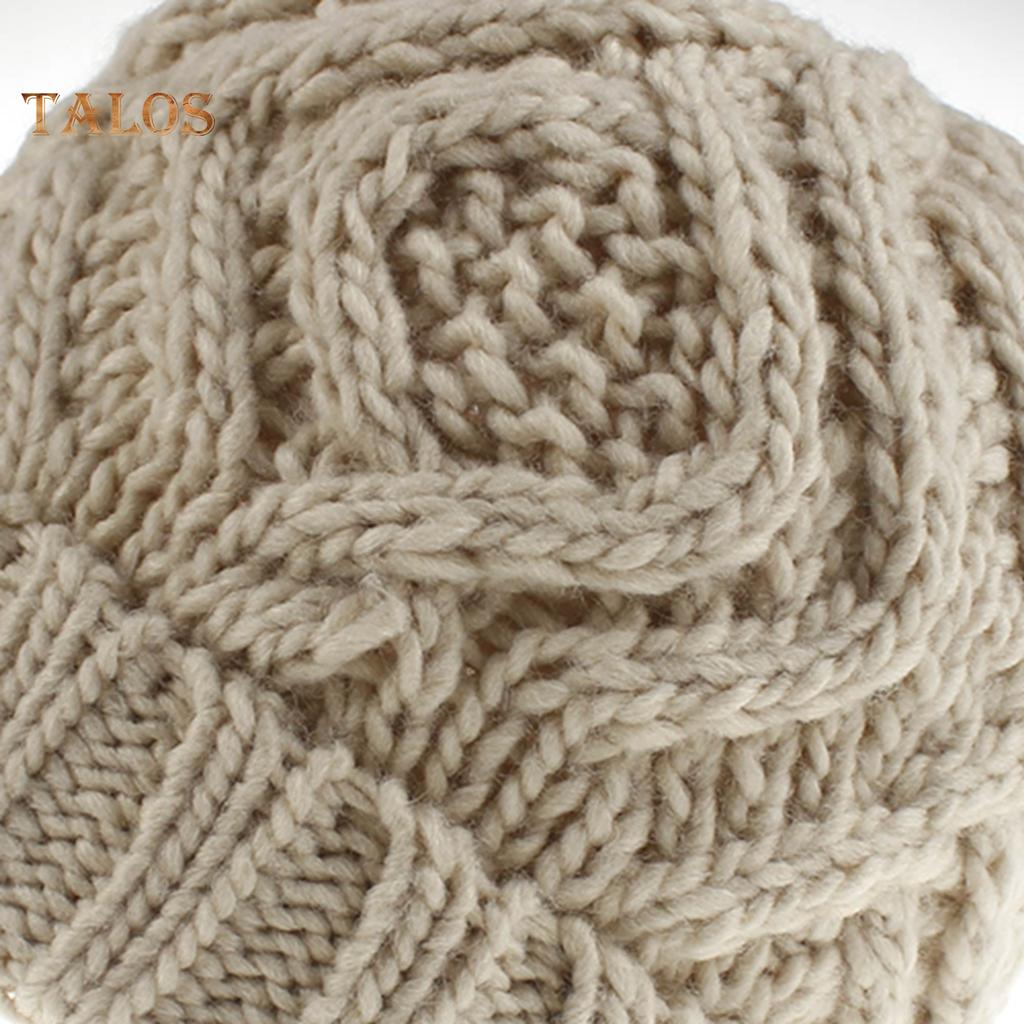 Women's Autumn Winter Wool Soft Fashion Warm Beanie Knitted Hat
