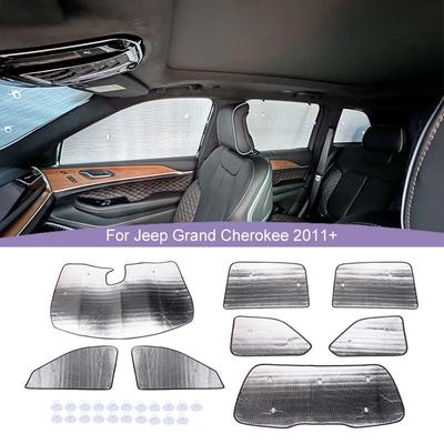 Car Windshield Sunshade Window Shade Foldable Sun Visor Cover Fit for Jeep Grand Cherokee 2022 Up Car Interior Accessories
