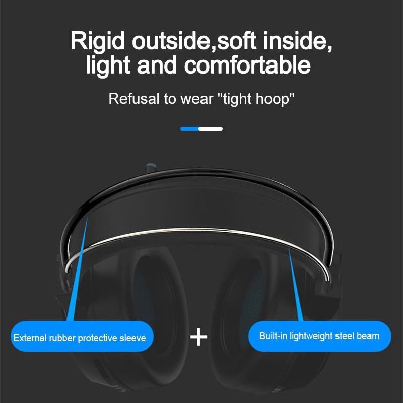Gaming Headphones HiFi 9D Surround Sound Stereo Earphones Wired Microphone Headset USB Colorful Light PC Laptop Headse for Laptop/PC/Mobile/PS4/Xbox