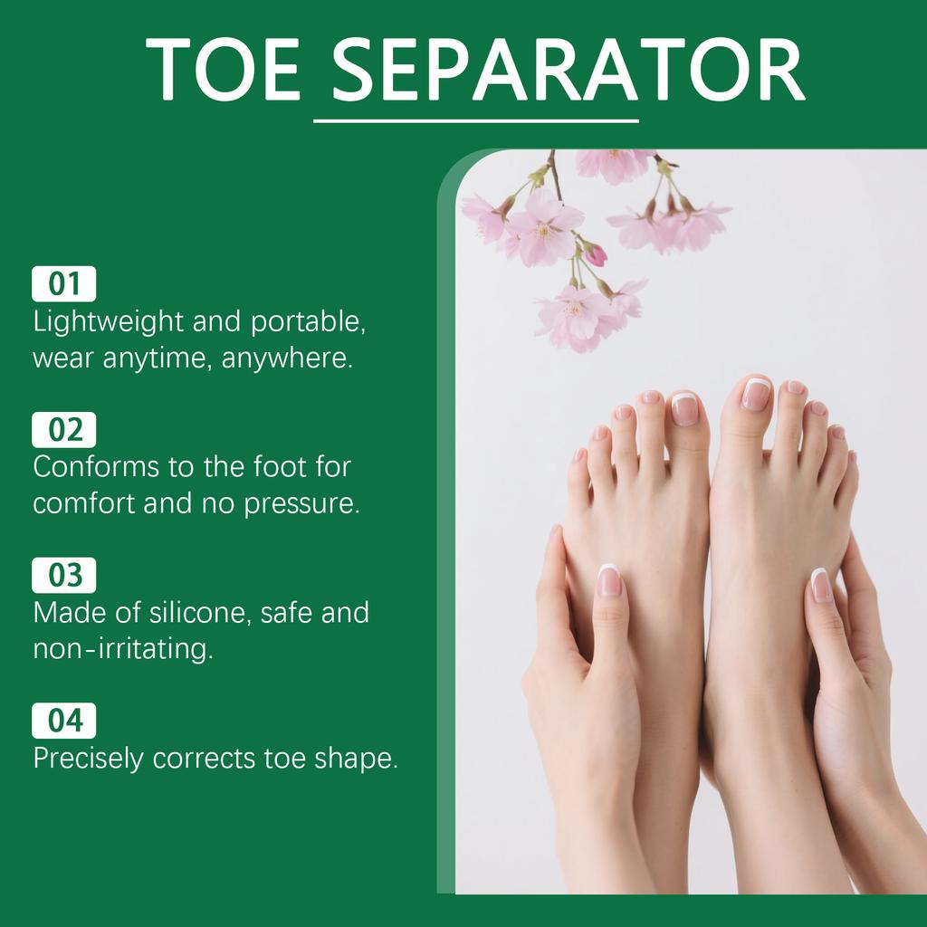 Toe Corrector, Hallux Valgus Separator, Separate And Overlap Hallux Valgus Corrector.