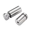 Stainless Steel Decorative Mirror & Glass Nail with Acrylic Concealing Cap