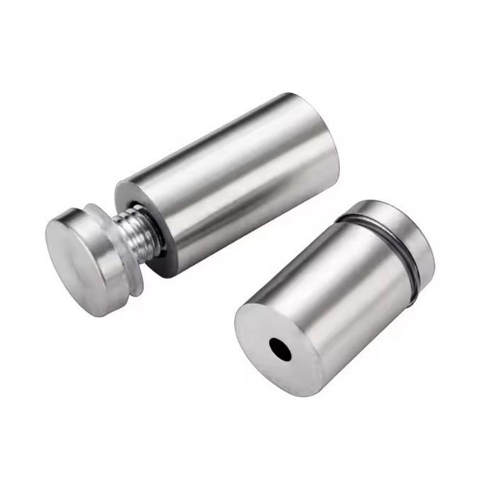 Stainless Steel Decorative Mirror & Glass Nail with Acrylic Concealing Cap