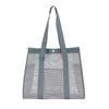 Large Capacity Portable Mesh Beach Bag with Multi-Pockets