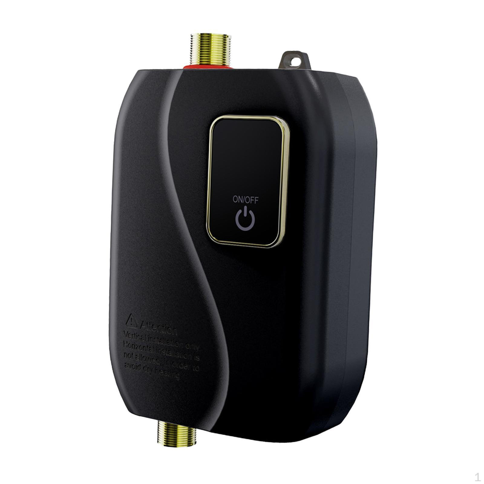 

Проточный водонагреватель с адаптером EU Plug Quick Heating для ресторана, кафе, отеля, белый чёрный