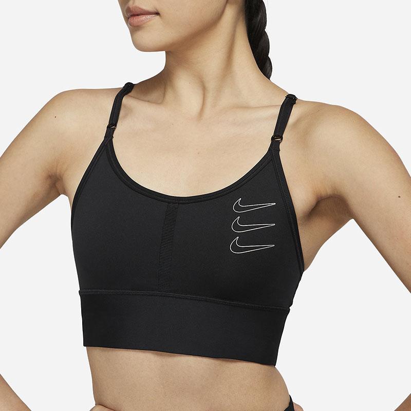 Nike Three Hook Fitness Yoga Sports Bra Women Underwear Black DM1879-010