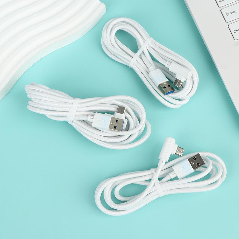High Power 240W USB to Type C Elbow Fast Charging Data Cable 1PC for Smartphones Gaming and Office Use