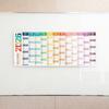 Colorful Large Size Calendar 42x100cm 12 Month Calendar Durable Monthly Planner Calendar  Home Use