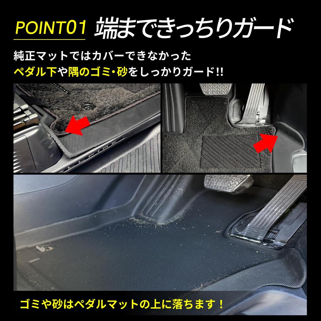 New Alphard Vellfire 40 Series Floor Mats 3D Cargo Floor Mats Waterproof Stain Resistant Dirt Prevention 3D Full Set 40 [SunYard] (Pedal Mats, Series)