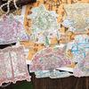 Elegant Chinese Style Scenic Puzzle Stickers: Clear Rhyme Collection for DIY Journals & Miniature Scenes.