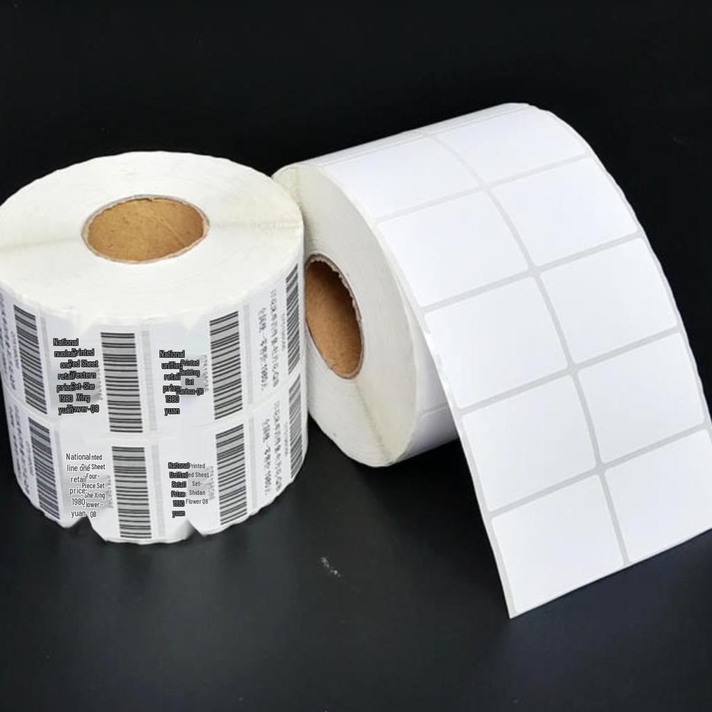 Self-Adhesive Coated Barcode Label Paper, 100x150mm, Various Thicknesses