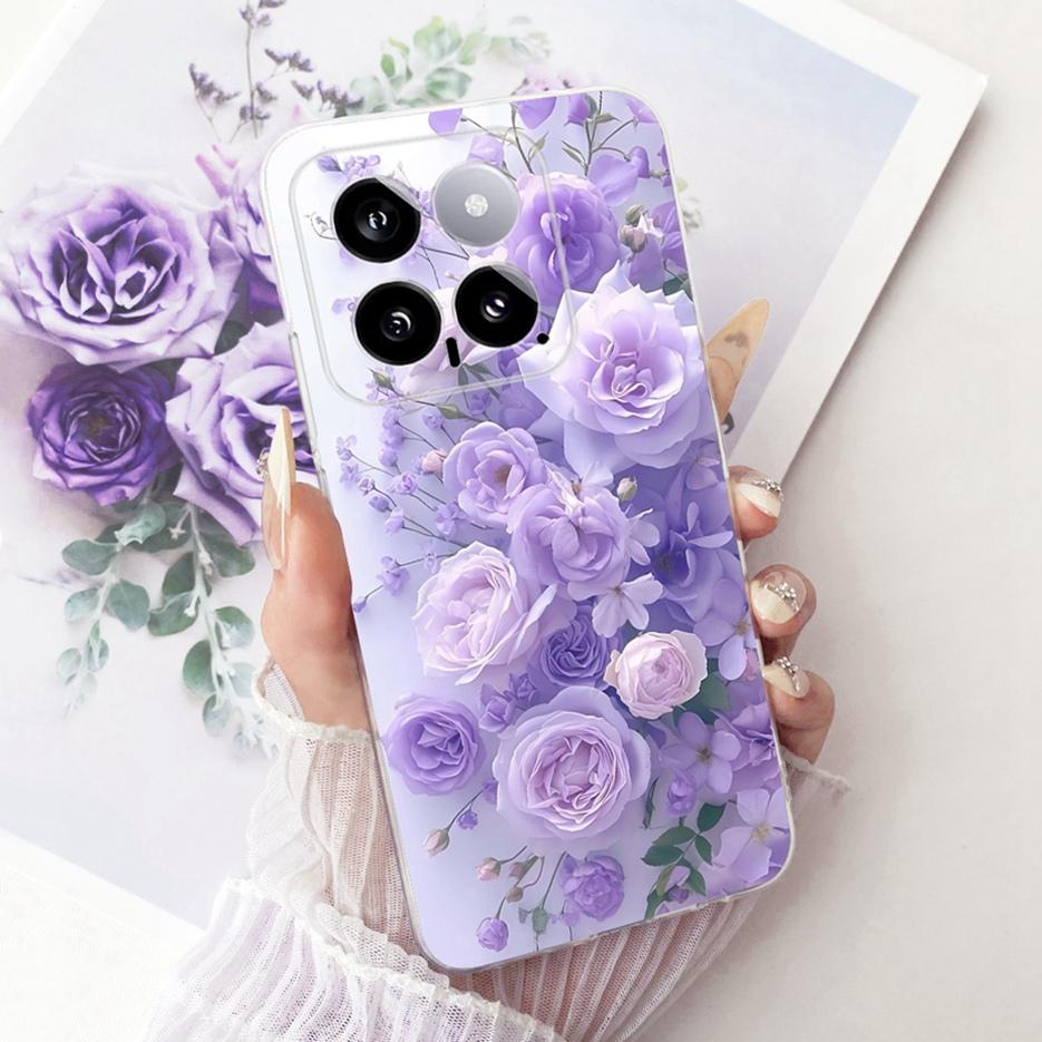 For Xiaomi Mi 14 Pro Case Cute Lion Fashion Painted Cover Soft Silicone Slim Phone Case For Xiaomi 14 Pro Mi14 Pro Fundas Bumper