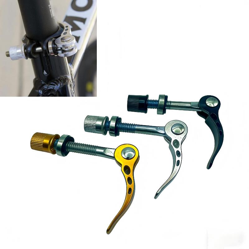 Bike Quick Release Seat Post Clamp Aluminum Alloy 31.8mm High Strength Secure Easy Install for Cycling Road Bike