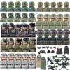 Military Special Forces MOC Building Block German KSK Special Forces Soldier Figure SWAT Army Gun Waffen Vest Backpack Brick Toy