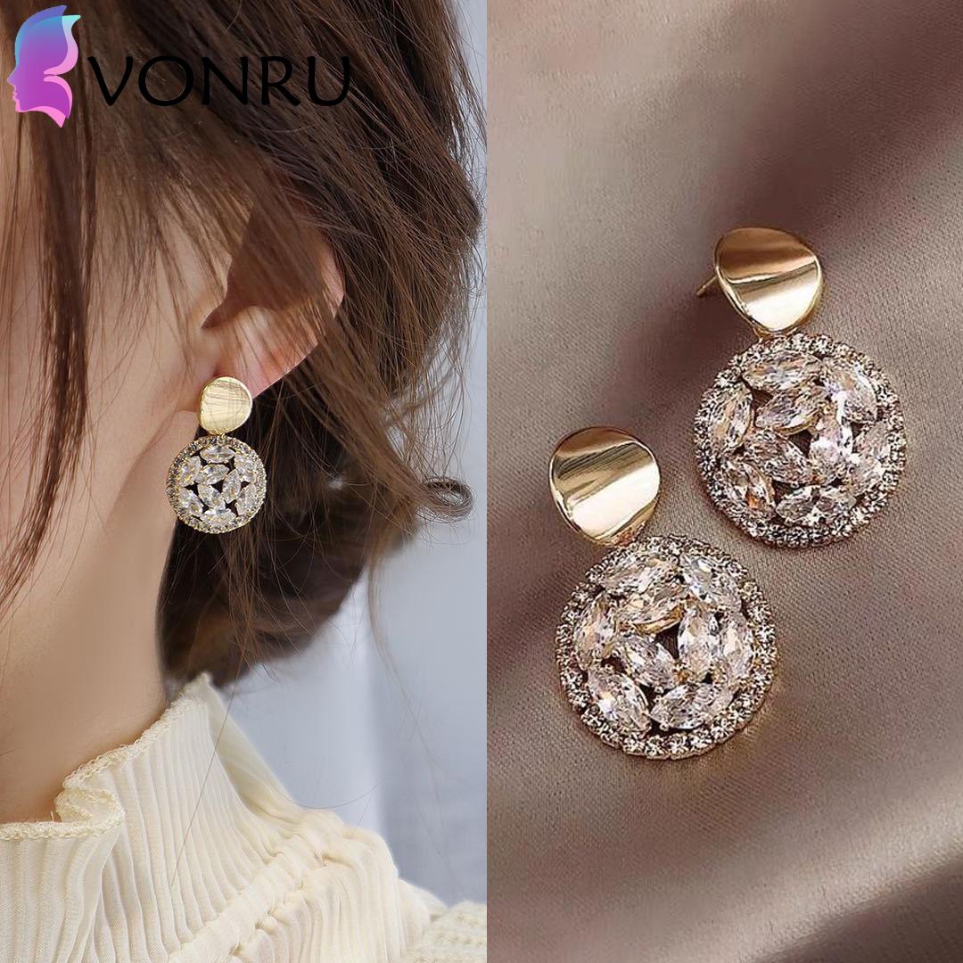 

Массивные серьги с геометрическим рисунком, большие круглые серьги-гвоздики для женщин, роскошные свадебные украшения, подарки