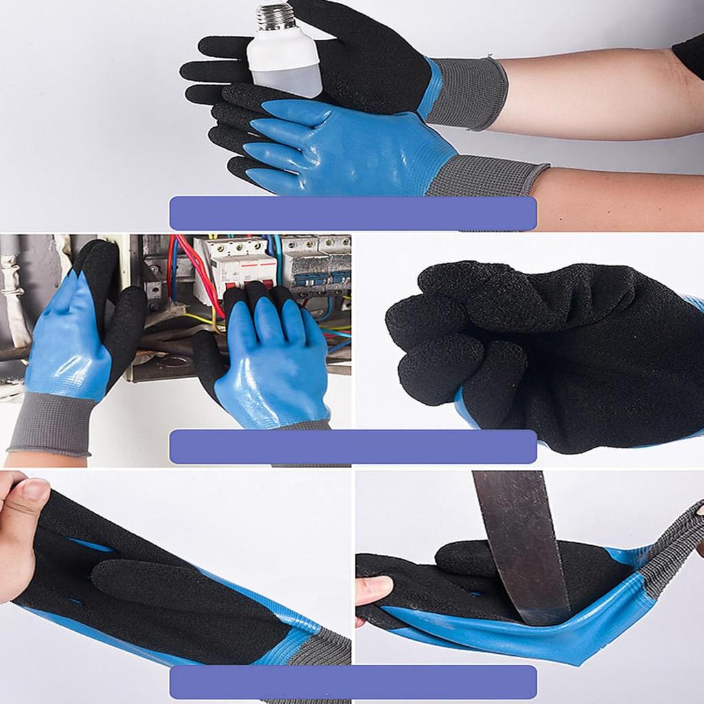 Electrical Insulated Gloves, 400V High Voltage Flame Retardant Work Gloves, Rubber Non Slip Electrician Gloves, Voltage Gloves, Safety Gloves for