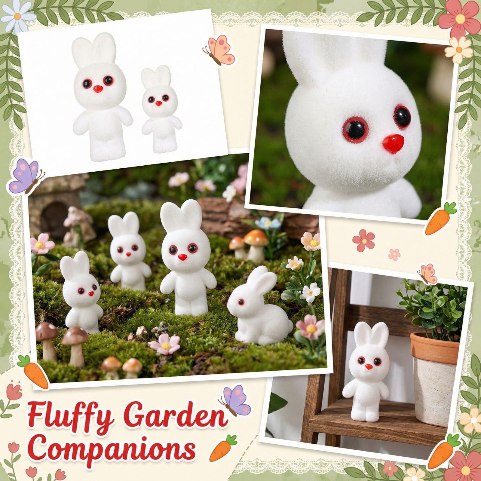 Easter Bubble Flocking Cartoon Ice Cream Rabbits