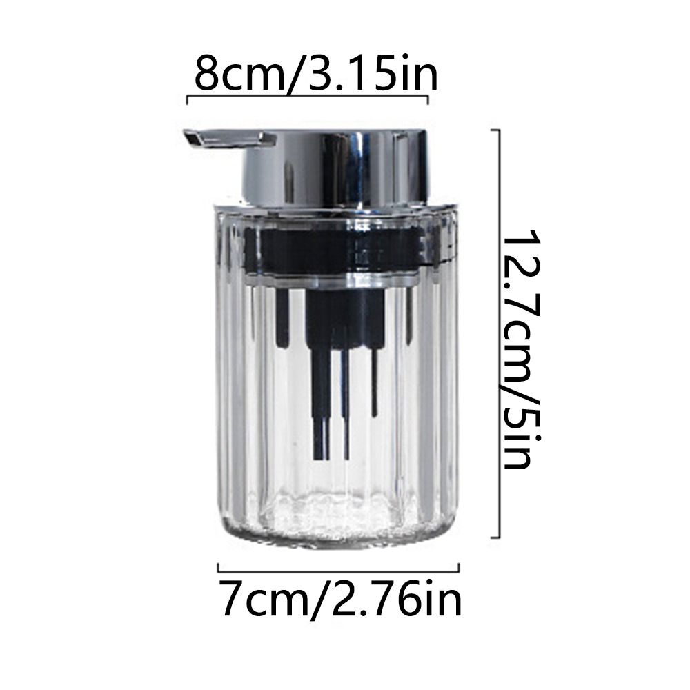 Refillable Foaming Soap Dispenser Push-type Foam Pump Jar Premium Mousse Bottle  Shower Gel